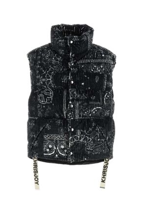 Khrisjoy Black Paisley padded jacket