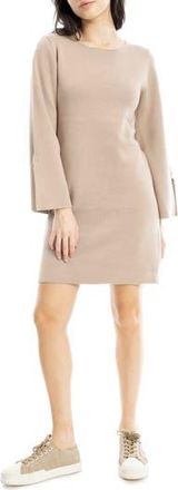Max Studio Boat Neck Flare Sleeve Sweater Dress in Sesame at Nordstrom Rack, Size X-Large