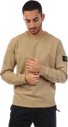 Stone Island Heren Stone Island Crewneck Sweatshirt in Beige