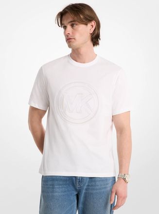 Michael Kors Logo Charm Cotton Jersey T-Shirt