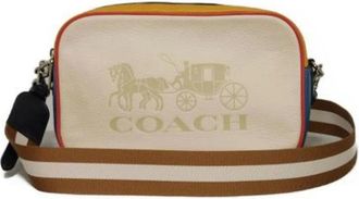 Coach Vintage, unisex, Beige, ONE Size, Leer, Tweedehands leren schoudertassen