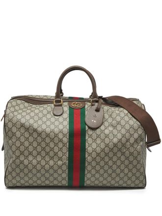 Gucci Borsone Savoy con monogramma - Toni neutri