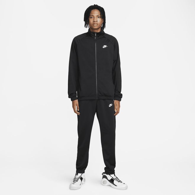 Nike tribute poly tracksuit in black clearance