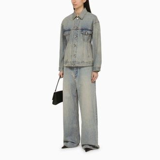 Balenciaga Lichtblauwe Denim Sandloperjack