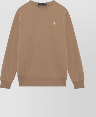 Polo Ralph Lauren cotton sweatshirt with ribbed cuffs and hem