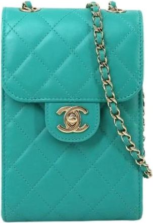 Chanel Pre-owned Cross Body Bags, female, Green, Size: ONE SIZE Pre-owned Vintage Crossbody Bag
