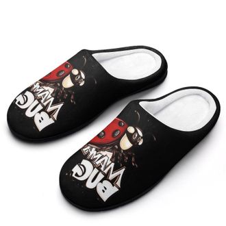 Generic Ladybug Mom Mama Bug Womens Slippers Warm House Slippers Indoor House Shoes with Anti-Skid Rubber Sole