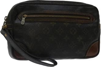 Louis Vuitton Pre-owned Canvas clutches - Dames - Vintage Clutch - Bruin - ONE Size - Leer - Vintage