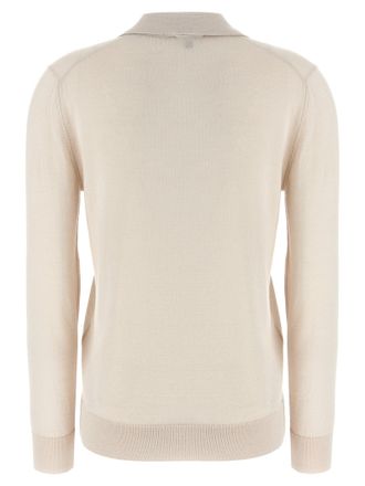Brioni Womens Beige Cashmere Polo Shirt