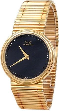 Piaget Pre-owned Piaget Vintage Quartz Black Dial Ladies Watch 7632 G 1