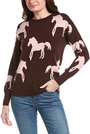 T Tahari Horse Pattern Sweater