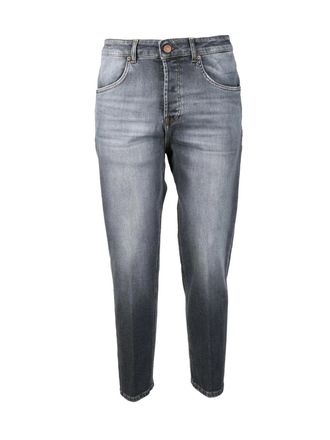 Michael Coal Grey Cotton-Blend Slim Jeans
