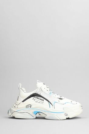 Balenciaga Sneakers Triple S in poliestere bianco