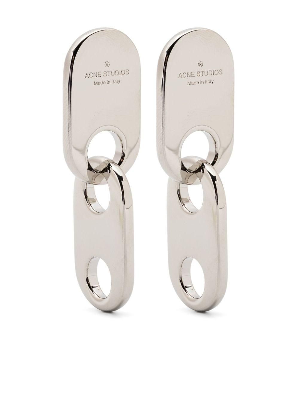 【Acne Studios】Crystal Hoop ピアス Acne Studios Silver Crystal Hoop Earrings from $470.00 - on