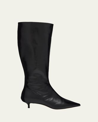 Jimmy Choo London 35mm Amis Shiny Leather Knee-High Boots