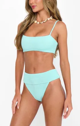 Show me your Mumu Del Rey Bottom in Jelly Mint Scrunch at Nordstrom, Size Small