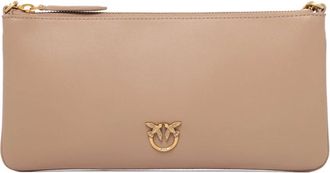 Pinko Wallets & Cardholders, female, Beige, ONE SIZE, Love Birds Shoulder Bag
