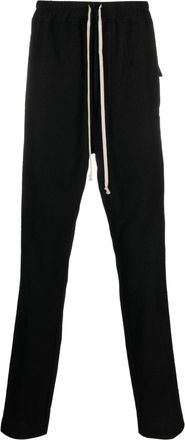 Rick Owens straight-leg wool track pants - men - Virgin Wool - 52 - Black