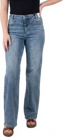 Judy Blue Mae High Waist Retro Wide Leg Jeans In Medium Wash