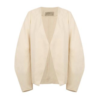 Cortana Dames, Jassen, Beige, Maat: L Linnen