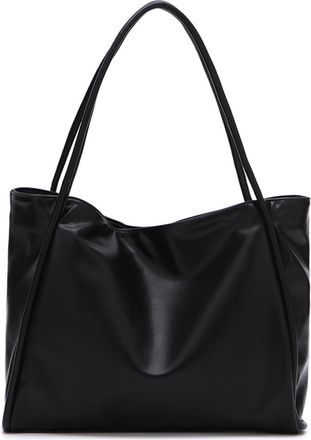 Generic Compatible For Large Capaci Soft Leather Tote Bag Womens Commuter(K)