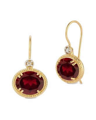 I.Reiss Company 14K 7.04 Ct. Tw. Diamond & Garnet Earrings