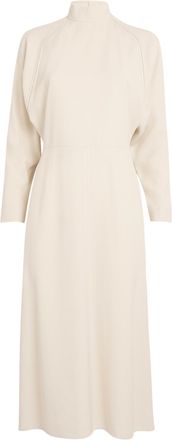 Agnona Batwing-Sleeve Midi Dress Size S