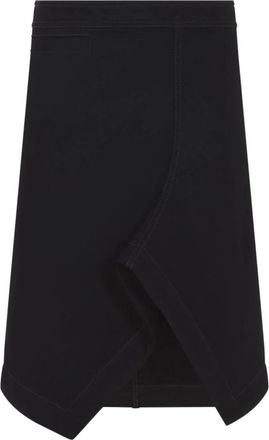 Christophe Lemaire Midi Skirts, female, Black, Size: S Asymmetric Skirt