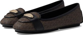 Michael Kors MK Plate Moc Womens Shoes Brown : 7.5 M, Polyester/Vinyl