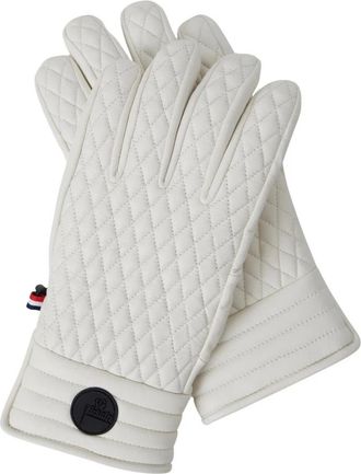Fusalp Athena Handschoenen - Dames - Accessoires - Wit - 8 1/2 IN - Katoen - Accessoires