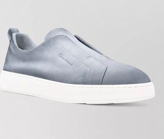 Santoni low top sneakers round toe pull tab