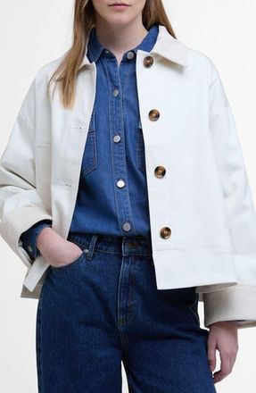 Barbour Abbey Jacket in Neutral at Nordstrom, Size 8 Us