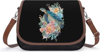 Generic Watercolor Sea Turtle Fashion Womens Crossbody Bags Novelty Handbag Shoulder Bag Purse