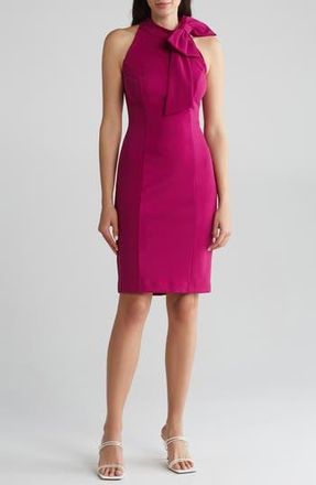 Eliza J Neck Tie Sleeveless Dress in Berry at Nordstrom Rack, Size 10