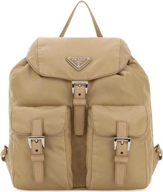 Prada Beige Re-Nylon Small Backpack