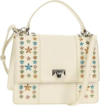 Jimmy Choo London Pre-owned Handbags, female, White, Size: ONE SIZE Pre-owned Leather Handbag