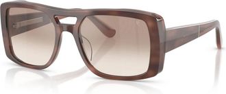 Brunello Cucinelli Zonnebril - Dames - Zonnebrillen - Bruin - 55 MM - Accessoires
