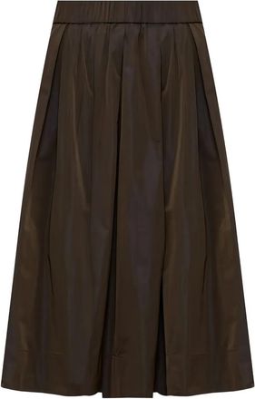 PESERICO Gonna midi plissettata - Marrone