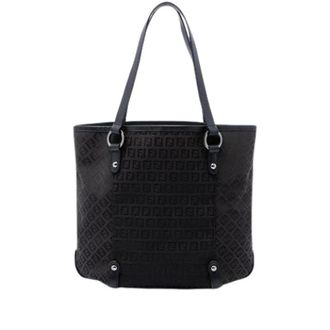 Fendi Bolso Tote de Lona Pre-owned - Pre-owned - Mujer - Negro - ONE SIZE