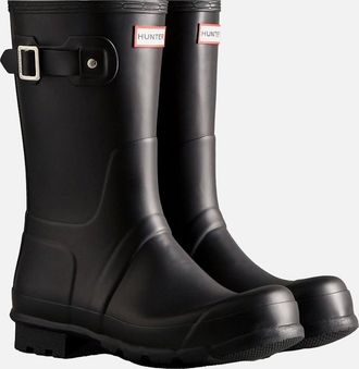 Hunter Mens Hunter Mens Original Short Wellington Boots in Black - Size: 12