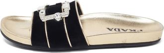 Prada Sandali slides con fibbia - Nero