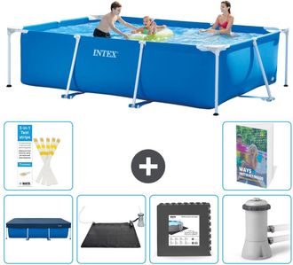 Intex Piscina Con Estructura Rectangular - 300x200x75 Cm - 7-piezas S21