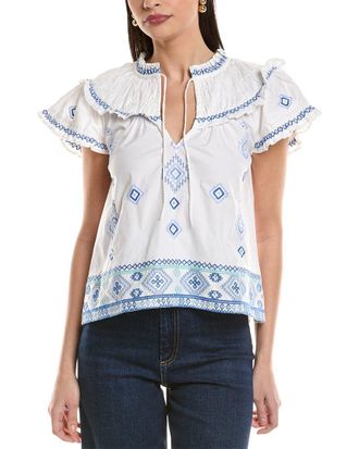 Sail to Sable Embroidered Top