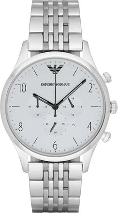 Emporio Armani Klassiek Chronograaf Horloge - Heren - Horloges - Grijs - ONE Size - Accessoires