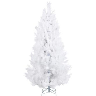 Beliani Beliani - Rbol De Navidad Artificial Tradicional Base De Metal 180 Cm Blanco Talbot