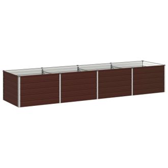 vidaXL Cama De Jard&iacute;n Elevada Marr&oacute;n 320 X 80 X 55 Cm Vidaxl