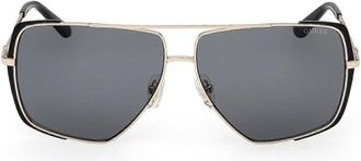 Guess Smoke Navigator Ladies Sunglasses GU00220 02A 62