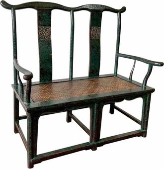 Wanderlust Deco Banco de madera marrón 116x60x119 cm