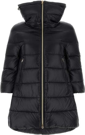 Herno Black High Neck Down Jacket