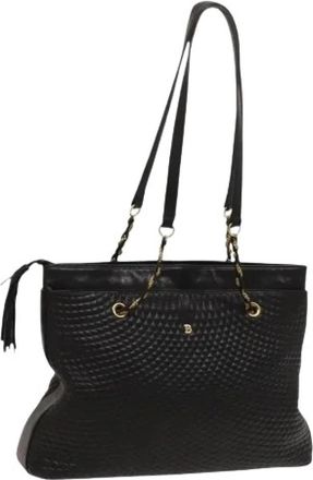 Bally Pre-owned Schoudertas - Dames - Vintage Schoudertas - Zwart - ONE Size - Leer - Vintage